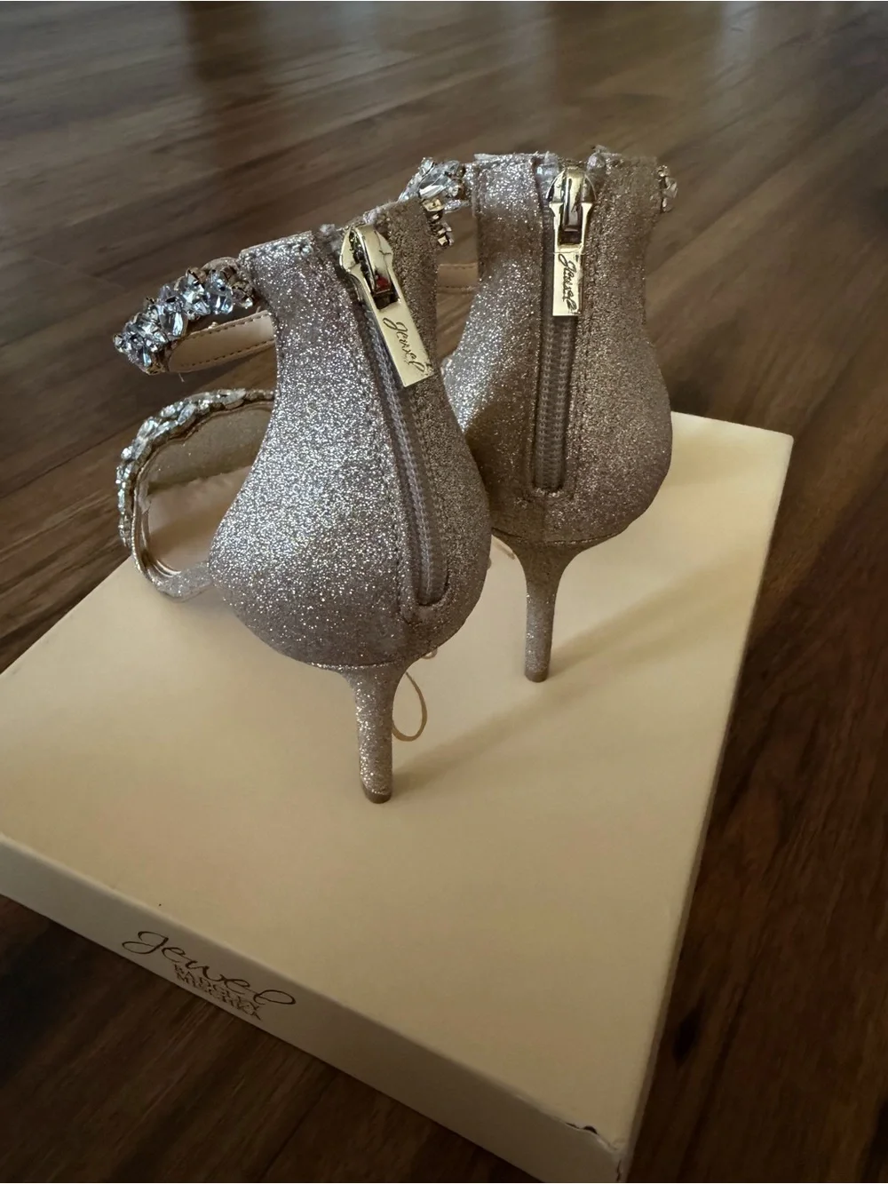 Dustyn Ankle Strap Sandal Jewel Badgley Mischka Collection